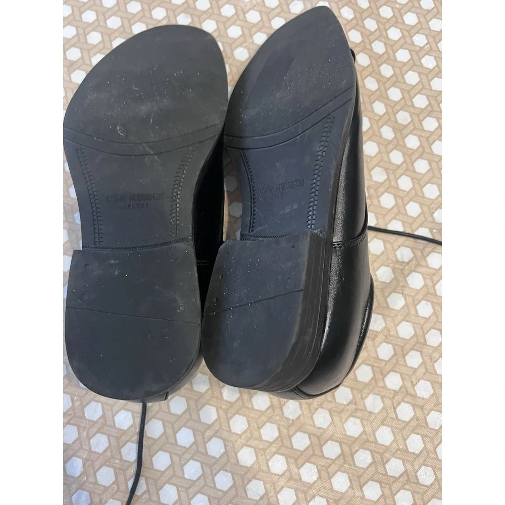 Mens Black Van-Heusen Dress Shoes Size‎ 9.5M Turk